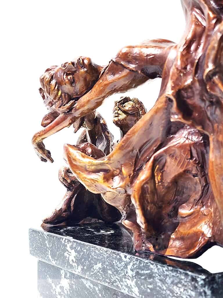 Laura Teste Contemporary Bronze Sculpture Two this moment