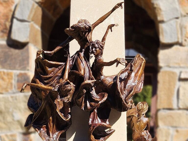 Laura Teste Bronze Contemporary Sculpture Against All Odds