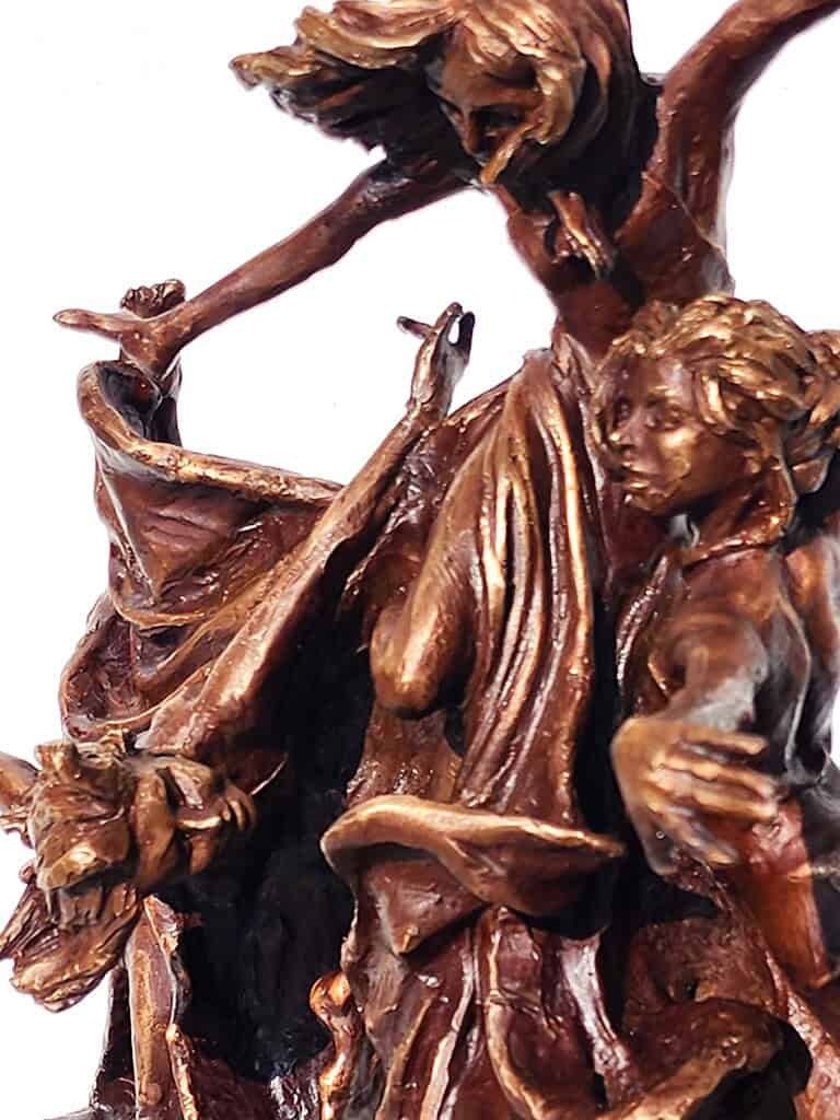 Laura Teste Bronze Contemporary Sculpture All Or Nothing