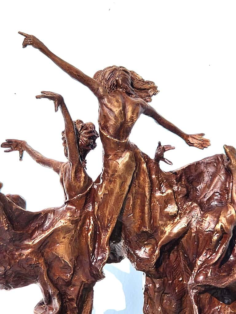 Laura Teste Bronze Contemporary Sculpture All Or Nothing