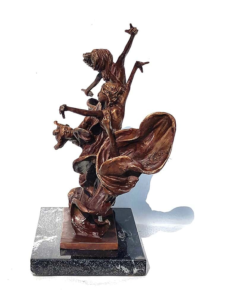 Laura Teste Bronze Contemporary Sculpture All Or Nothing