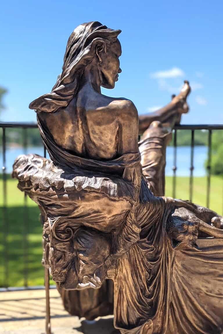 Laura Teste Sculpture Bronze Contemporary Elyse Chat Cat