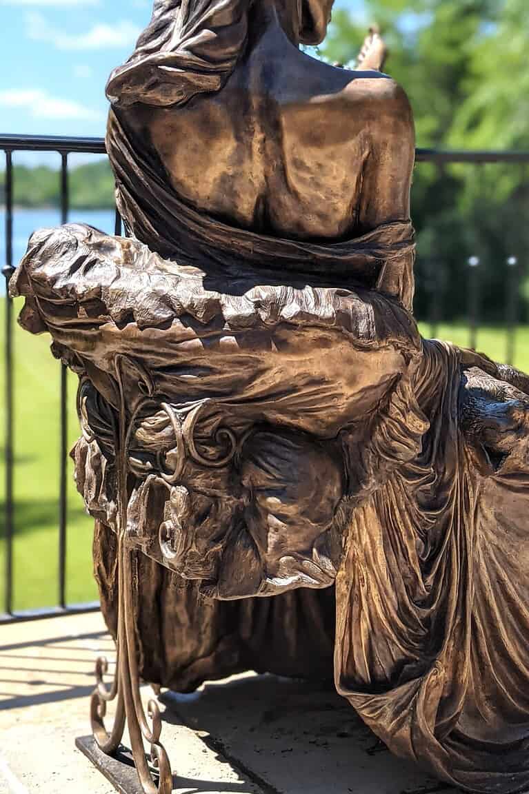 Laura Teste Sculpture Bronze Contemporary Elyse Chat Cat