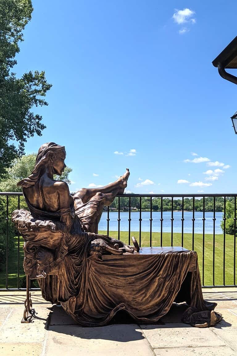 Laura Teste Sculpture Bronze Contemporary Elyse Chat Cat