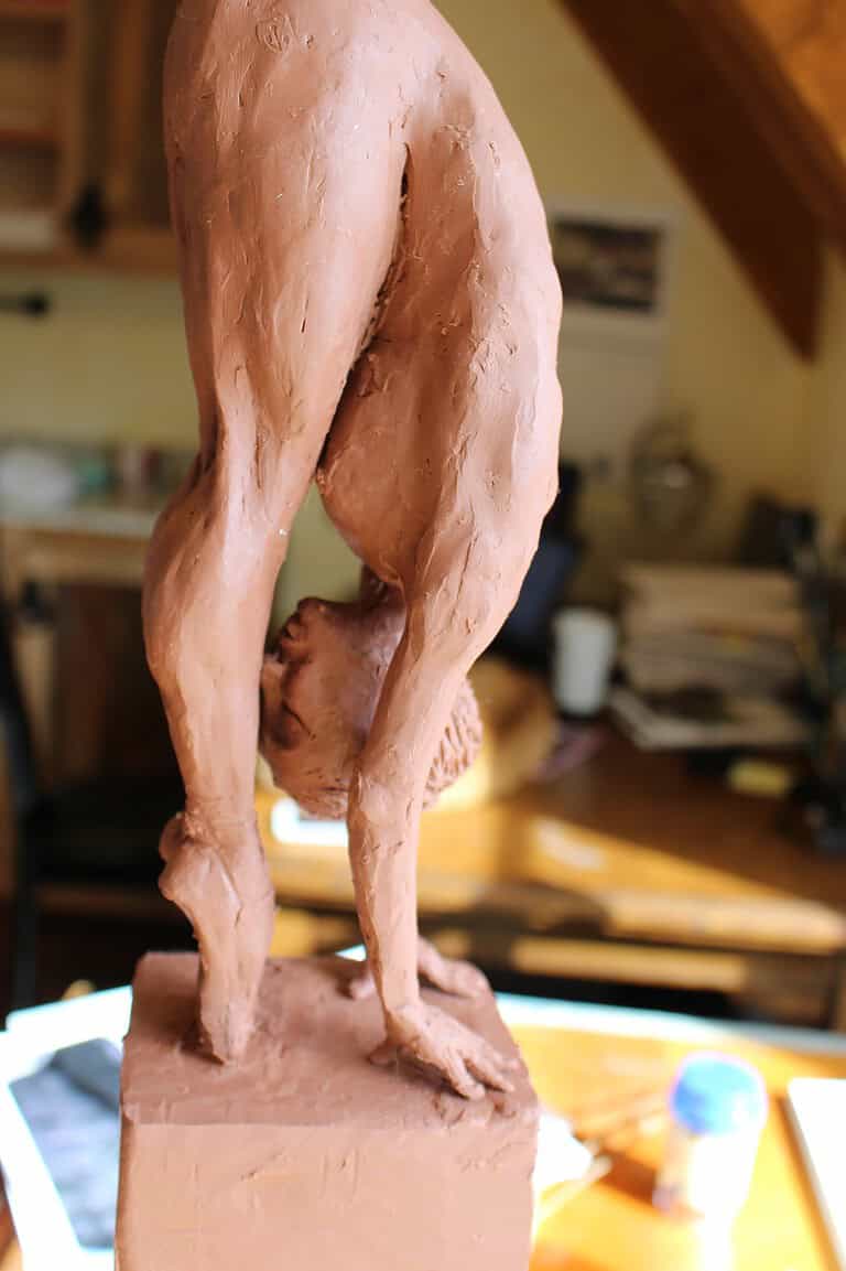 Laura Teste Bronze Contemporary Sculpture Grounded