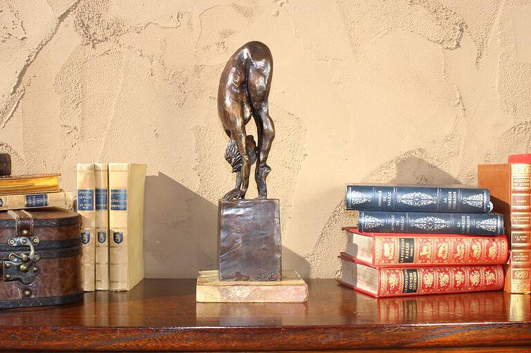 Laura Teste Bronze Contemporary Sculpture Grounded