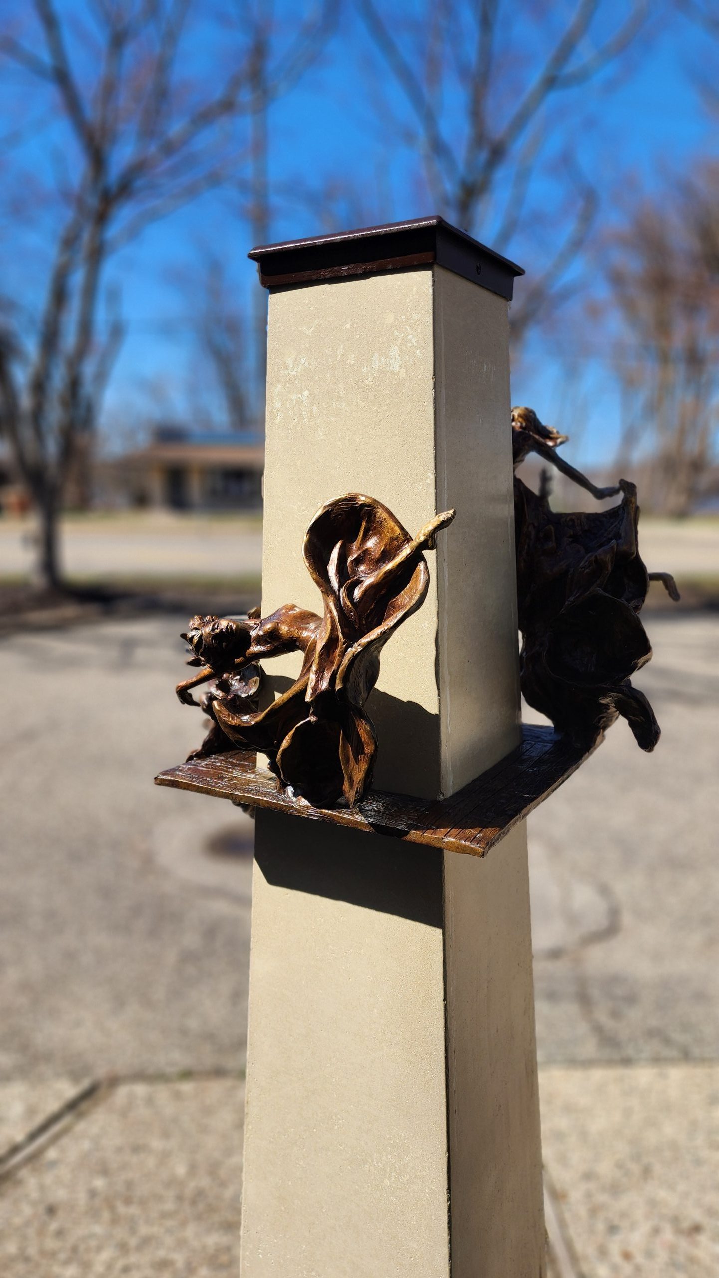 Laura Teste Bronze Contemporary Sculpture Against All Odds