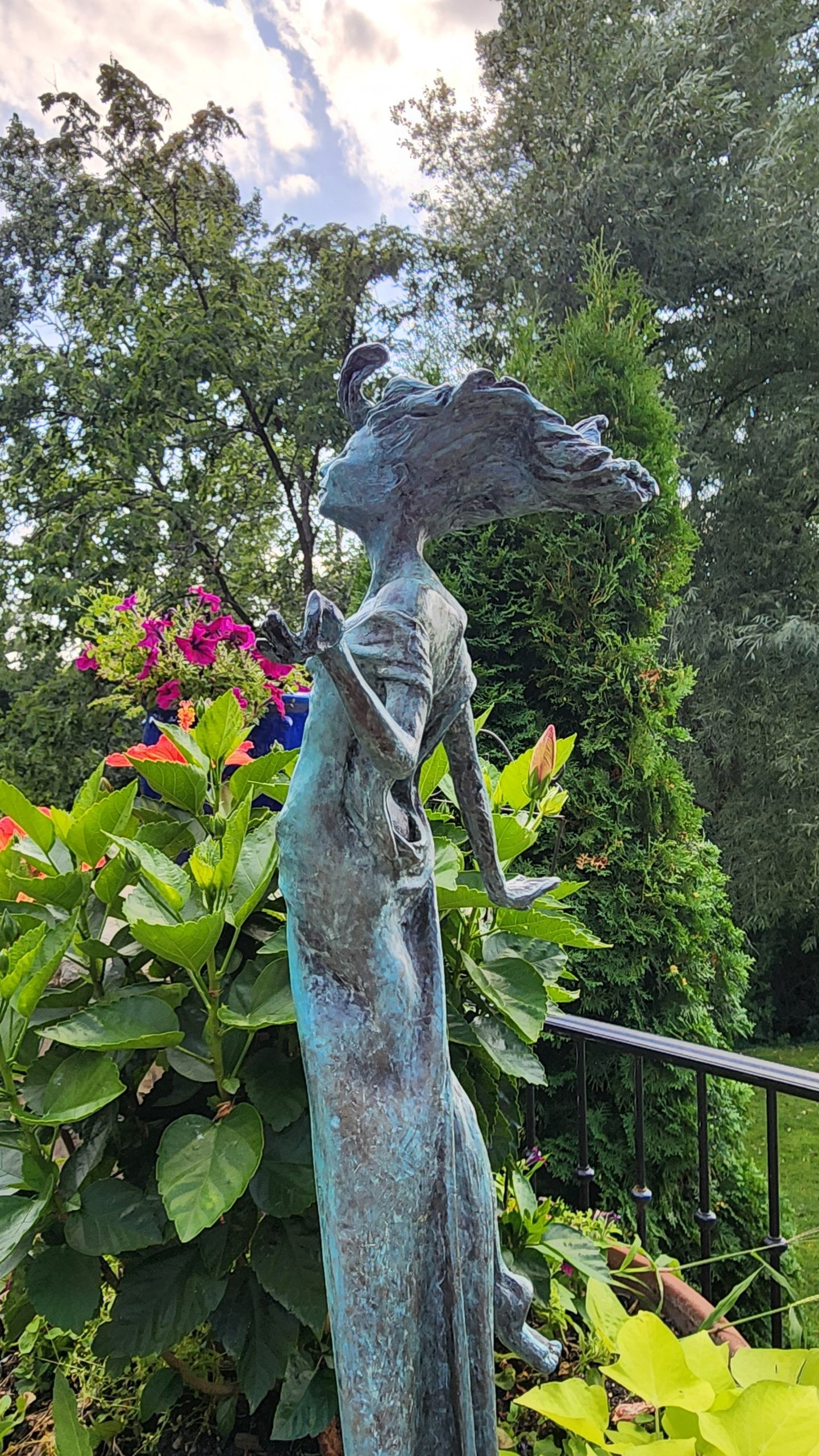 Laura Teste Bronze Sculpture Life Size Outdoor Garden